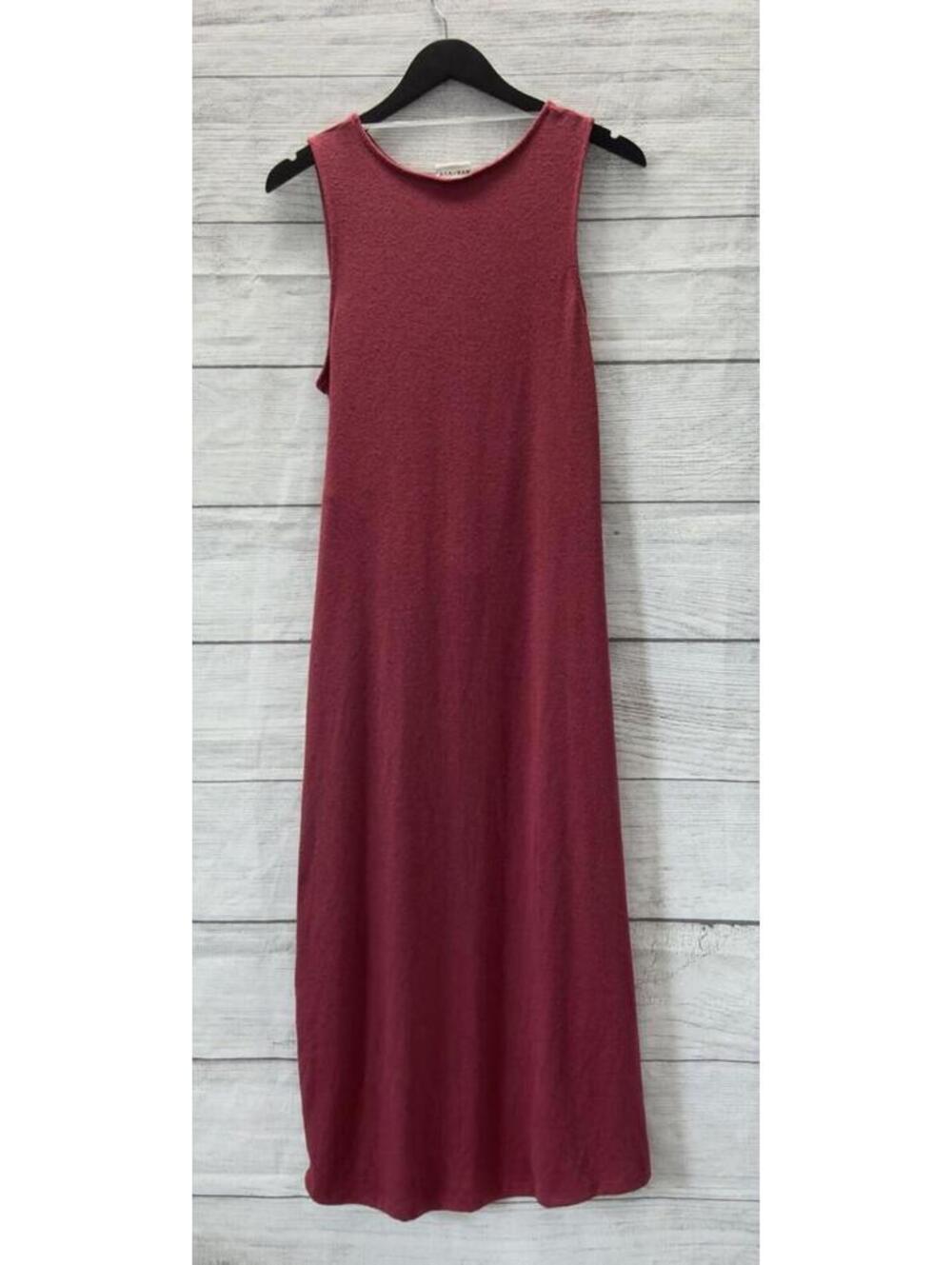 Ava & Viv Burgundy Tie Front Maxi Dress Women - Picture 2 of 2